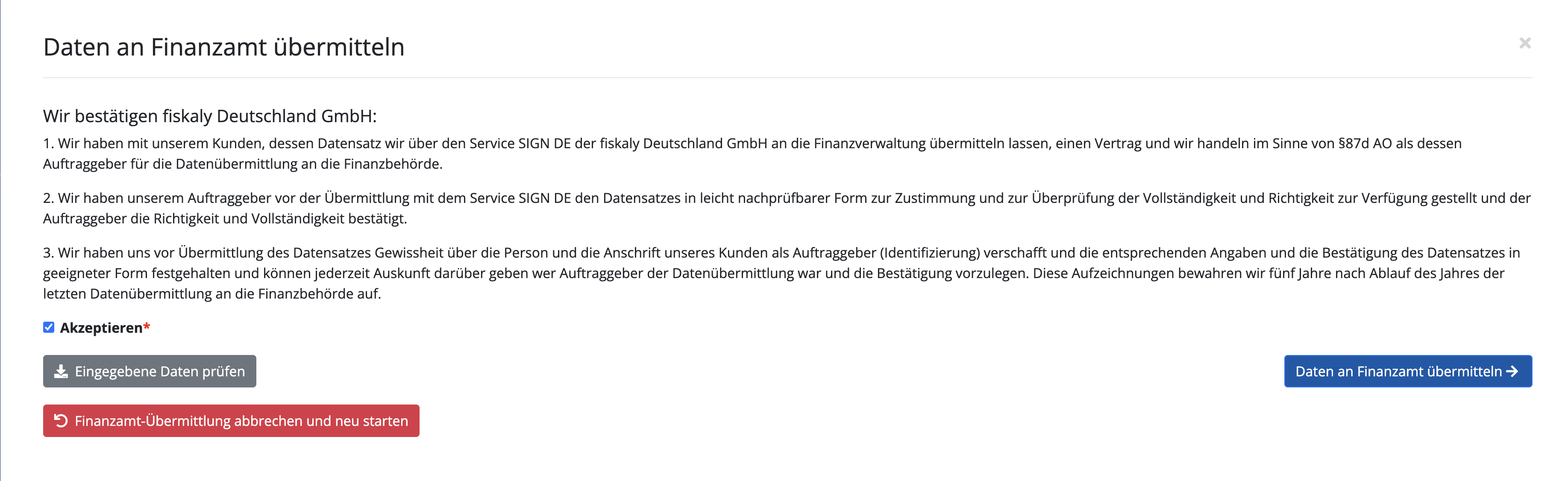 Akzeptieren