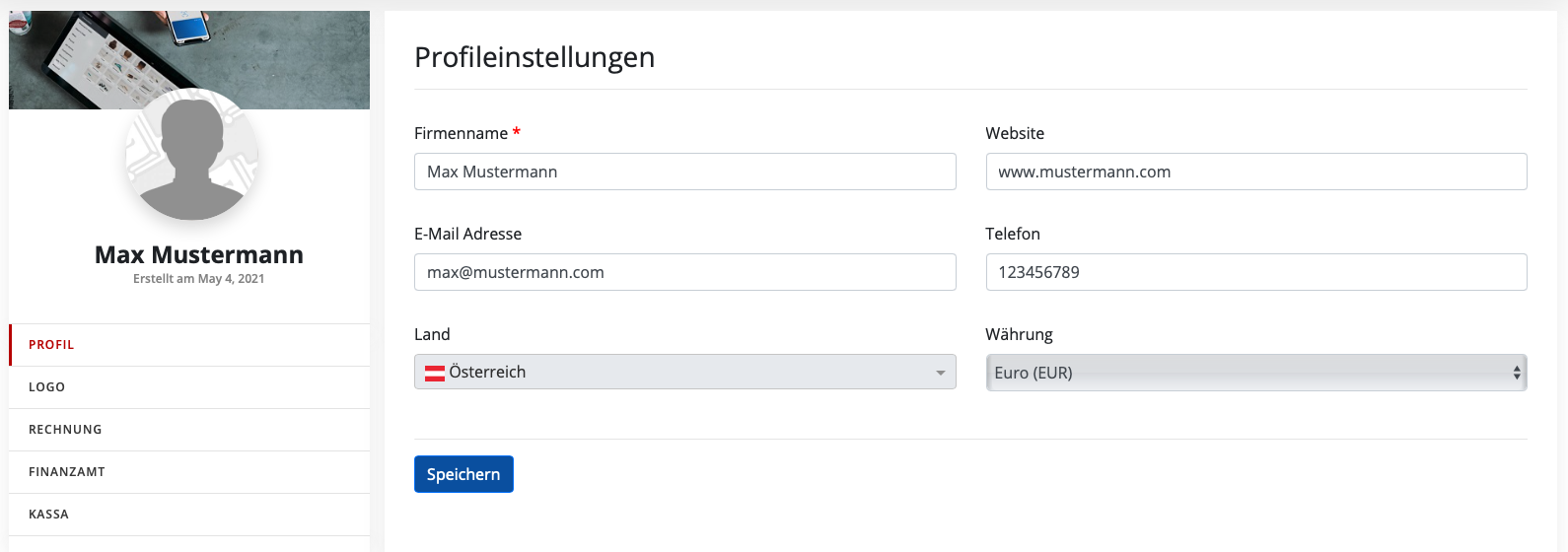 Unternehmensdaten