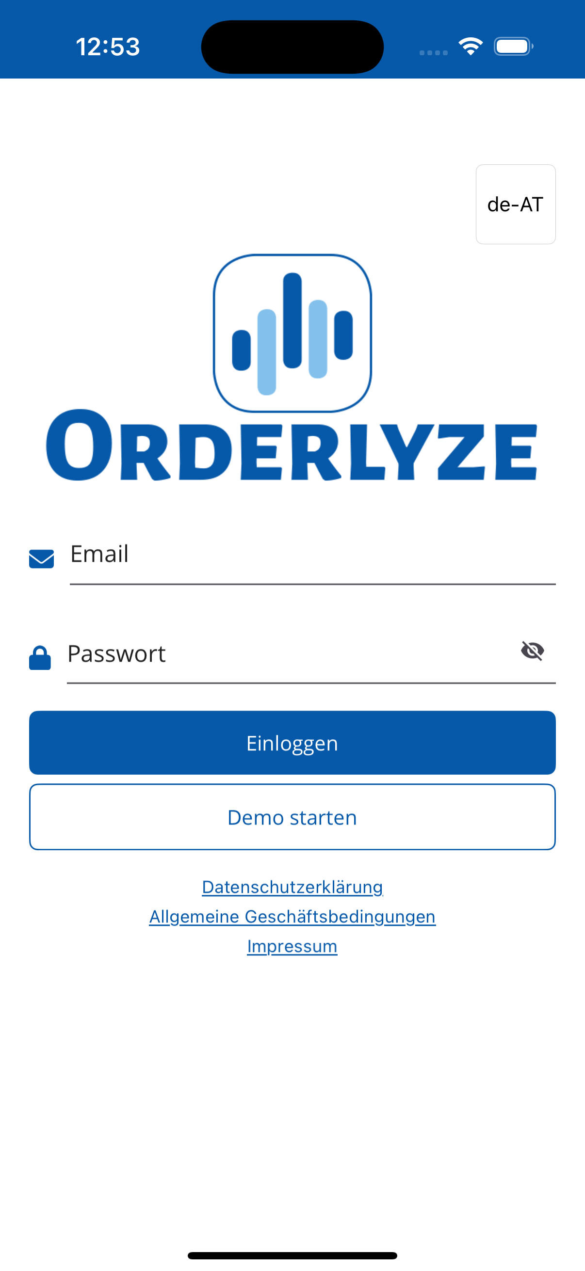 Login Screen (Handy)