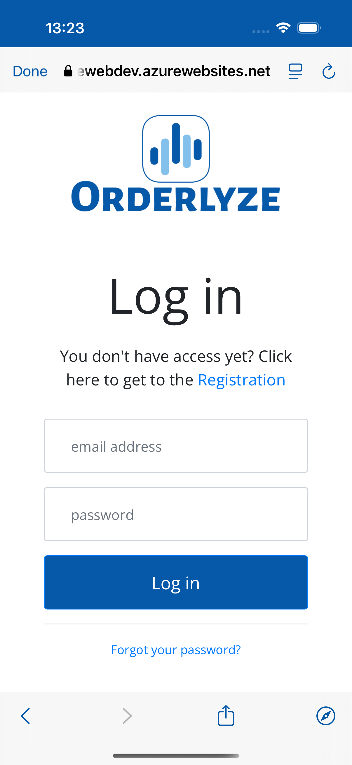 Verwaltung Web-Portal (Handy)