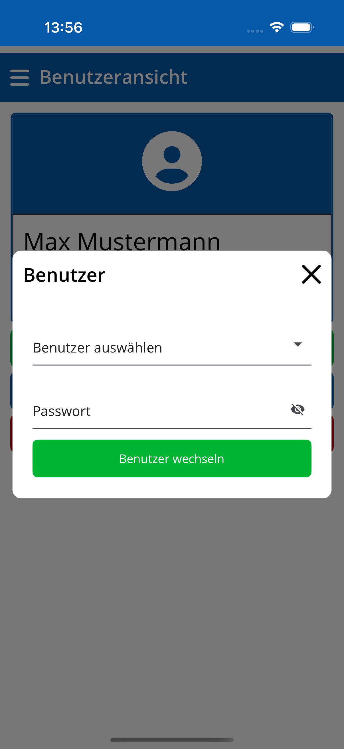 Benutzer wechseln