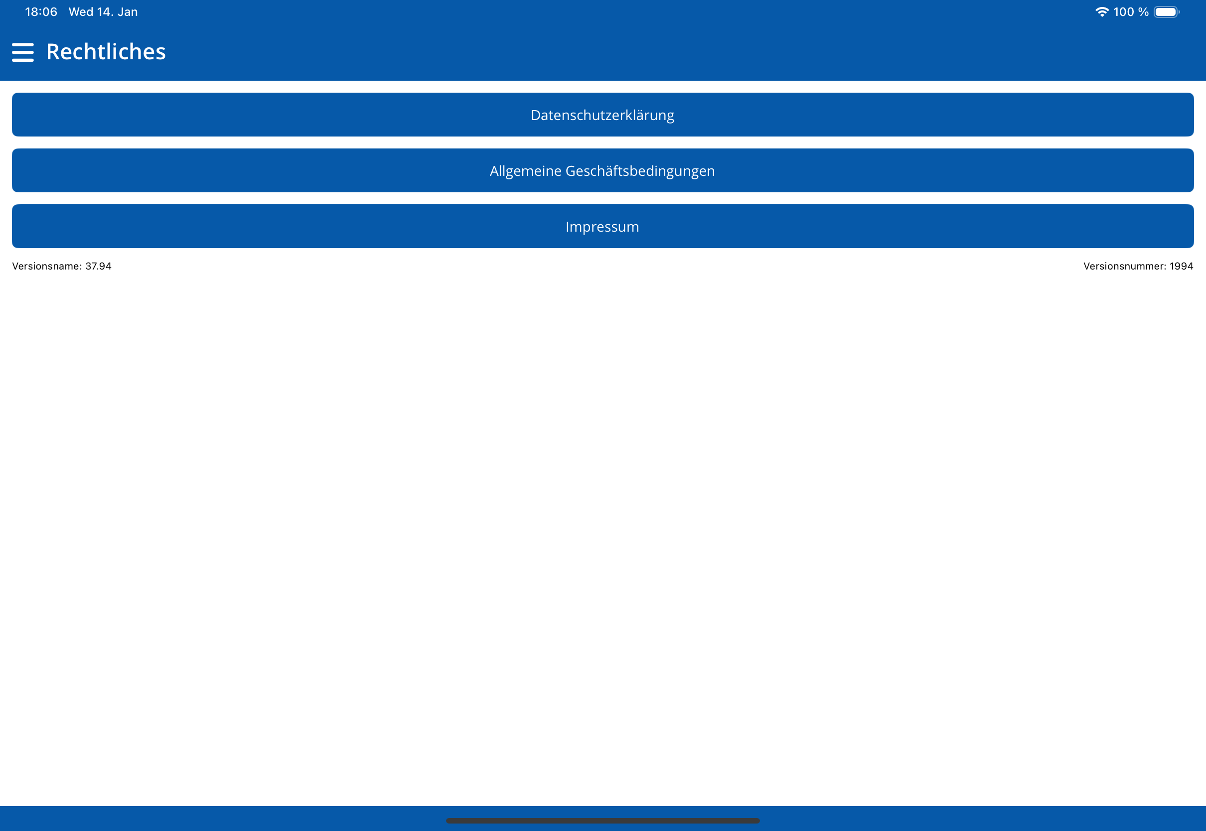 Rechtliches (Tablet)