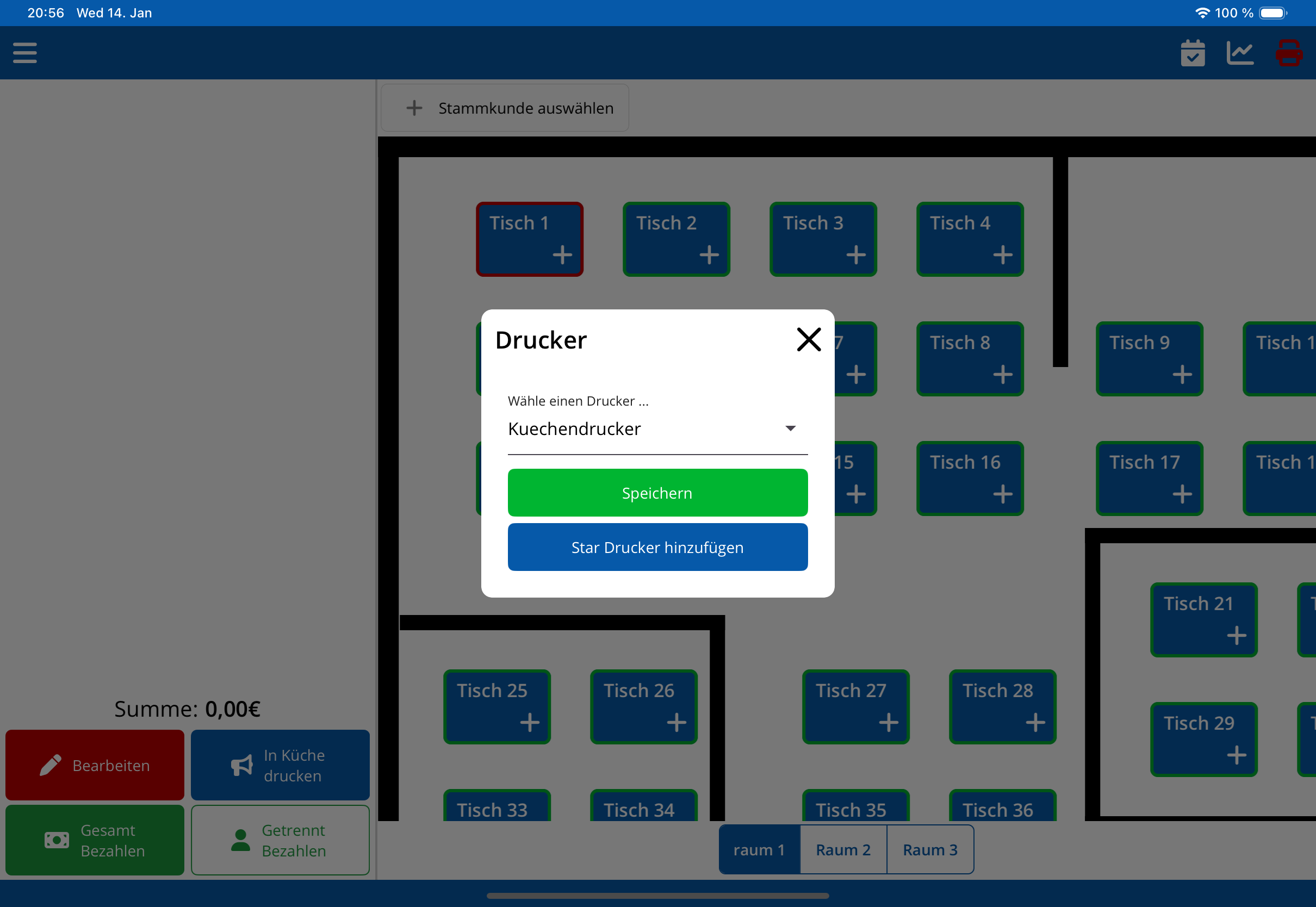 Cloud-Drucker (Tablet)