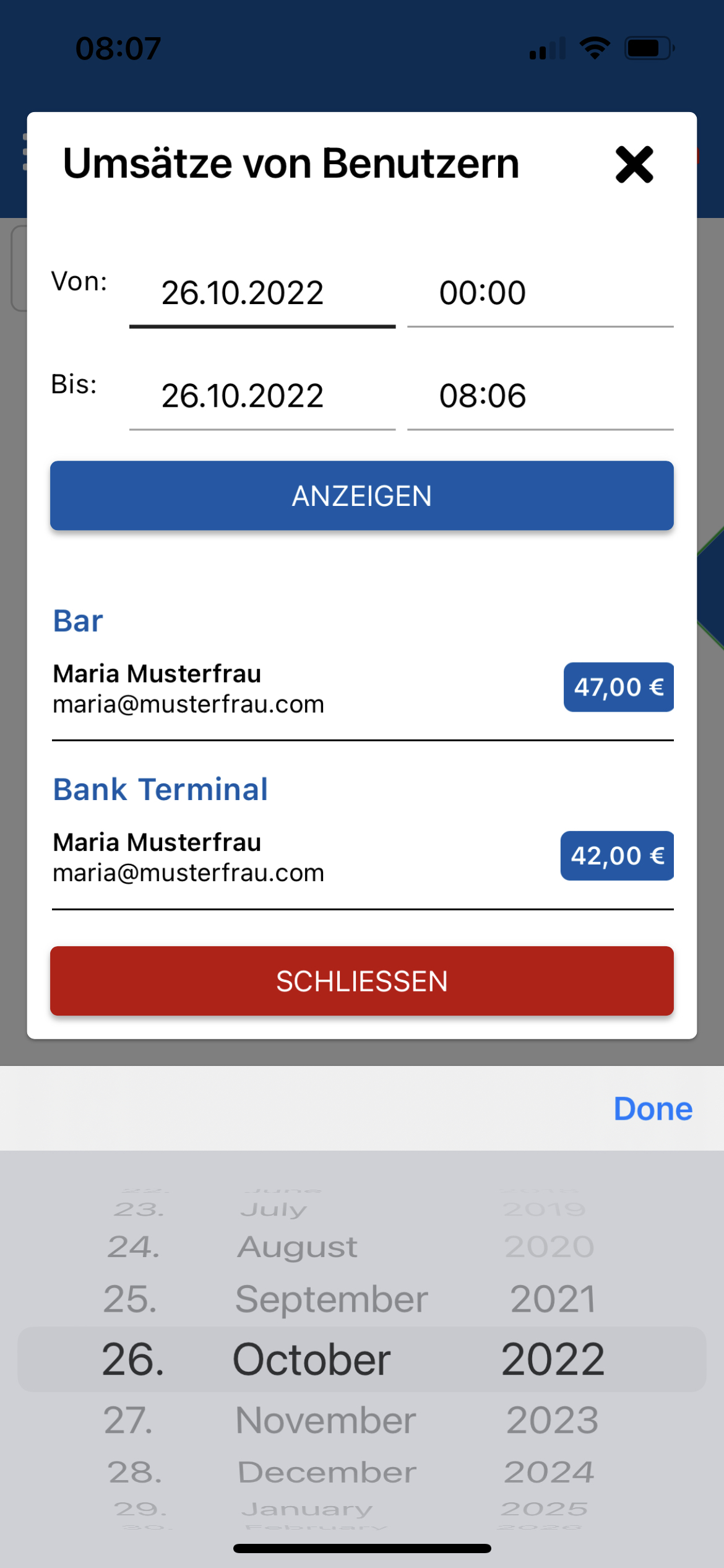 Umsatz anzeigen