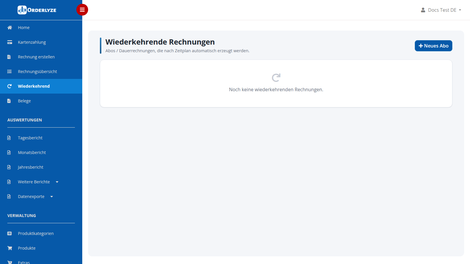 Wiederkehrende Rechnungen